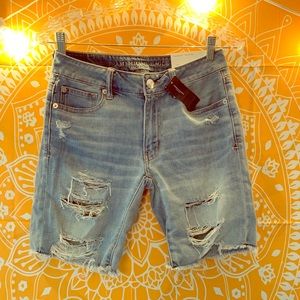 American Eagle Distressed Bermuda Shorts